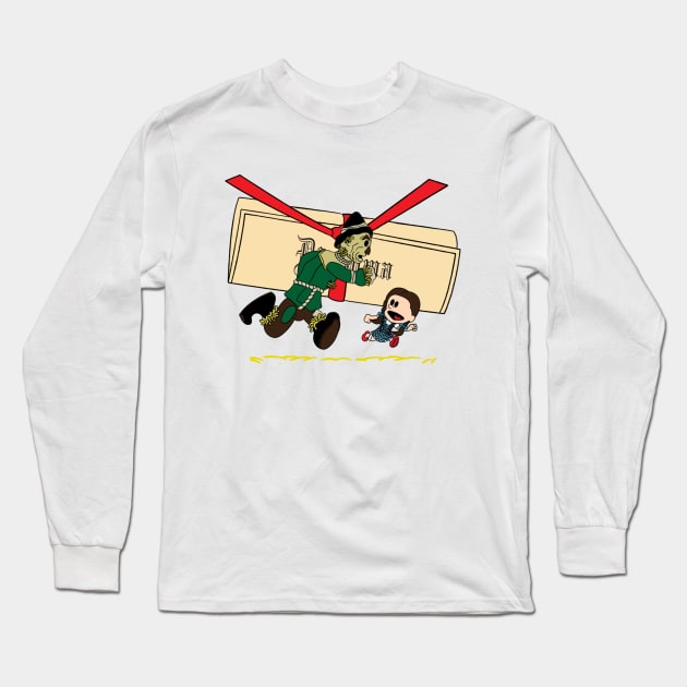 Lets see the Wizard! (Scarecrow & Dorothy) Long Sleeve T-Shirt by Leidemer Illustration 